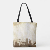 Grungy city background tote bag (Achterkant)