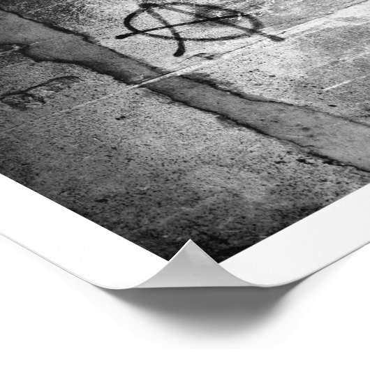Grungy City Wall Anarchy Poster (Hoek)