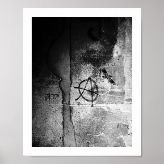 Grungy City Wall Anarchy Poster (Voorkant)