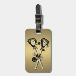 Grungy & Cool Lacrosse Custom Bagagelabel
