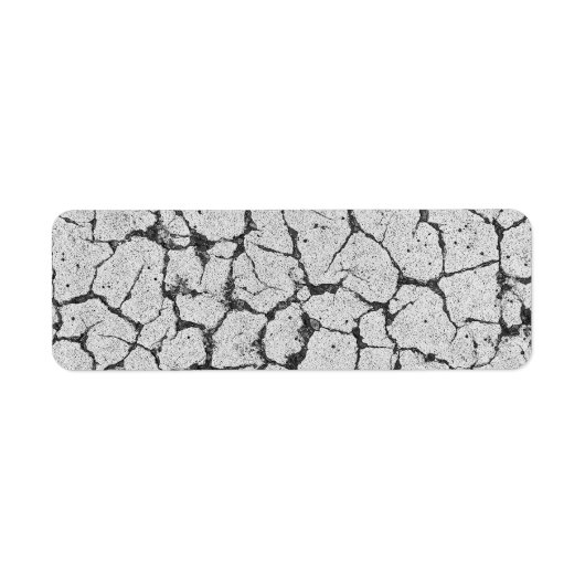 Grungy Cracked Paint Concrete Etiket (Voorkant)