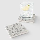 Grungy Cracked Paint Concrete Stenen Onderzetter (Zijkant)