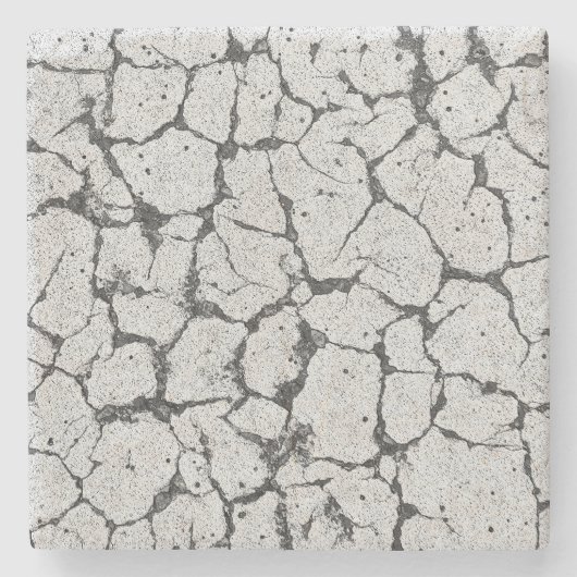 Grungy Cracked Paint Concrete Stenen Onderzetter (Voorkant)
