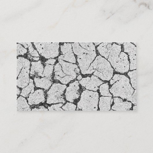 Grungy Cracked Paint Concrete  Visitekaartje (Achterkant)