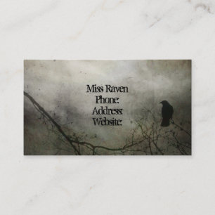 Grungy Crow en Moon Visitekaartje