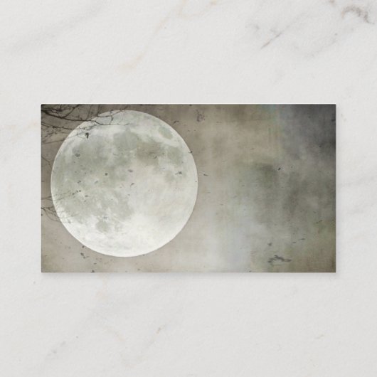 Grungy Crow en Moon Visitekaartje (Achterkant)