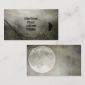 Grungy Crow en Moon Visitekaartje (Voorkant / Achterkant)