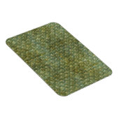 Grungy Dark Green Scallops Magneet (Rechterzijde)