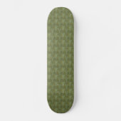 Grungy Dark Green Scallops Skateboard (Voorkant)
