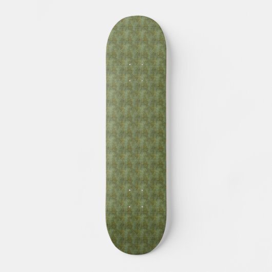 Grungy Dark Green Scallops Skateboard (Voorkant)