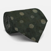 Grungy Dark Polka Dot Stropdas (Opgerold)