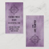 Grungy Diamond Visitekaartje, Lila Visitekaartje (Voorkant / Achterkant)