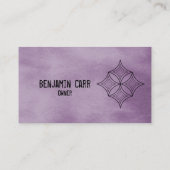 Grungy Diamond Visitekaartje, Lila Visitekaartje (Achterkant)