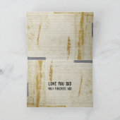 Grungy Dirty Vaderdag Kaart (Binnen)