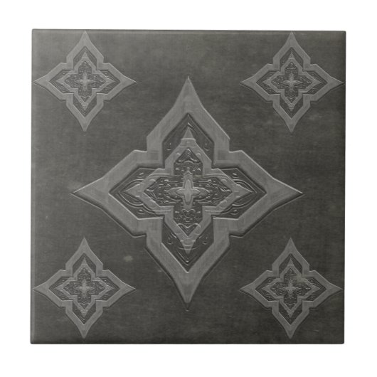 Grungy Distressed Effect Keramische Tegel Trivets Tegeltje (Voorkant)