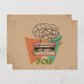 Grungy D'oh Tape Briefkaart (Voorkant / Achterkant)