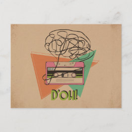 Grungy D'oh Tape Briefkaart