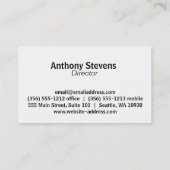 Grungy draad en vogels visitekaartje (Achterkant)