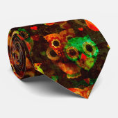 Grungy Eigenaars naadloos patroon I + uw idee Stropdas (Opgerold)