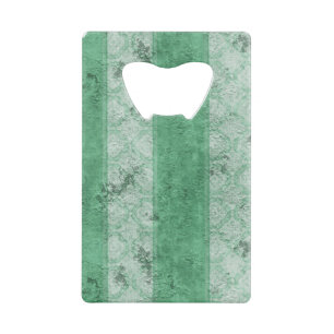 Grungy Fat Green Stripes Creditkaart Flessenopener