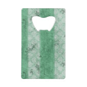 Grungy Fat Green Stripes Creditkaart Flessenopener (Achterkant)