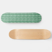 Grungy Fat Green Stripes Persoonlijk Skateboard (Horizontaal)