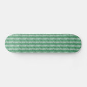 Grungy Fat Green Stripes Persoonlijk Skateboard (Horizontaal)
