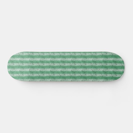 Grungy Fat Green Stripes Persoonlijk Skateboard (Horizontaal)