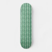 Grungy Fat Green Stripes Persoonlijk Skateboard (Voorkant)