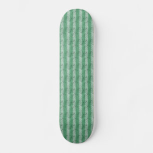 Grungy Fat Green Stripes Persoonlijk Skateboard