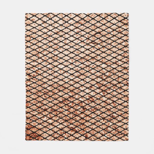 Grungy Fishnets Texture Fleece Blanket (Voorkant)