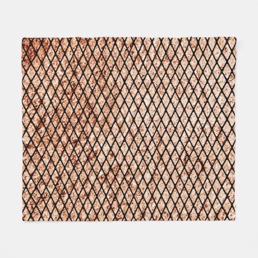 Grungy Fishnets Texture Fleece Blanket Deken (Voorkant (Horizontaal))