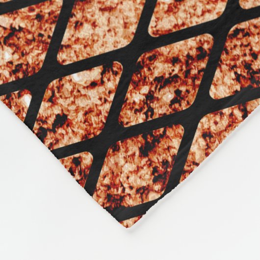 Grungy Fishnets Texture Fleece Blanket Deken (Hoek)