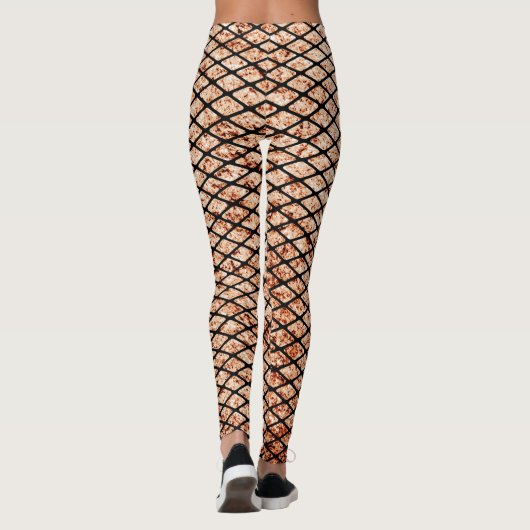Grungy Fishnets Texture Leggings (Achterkant)