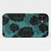 Grungy Floral Decadence BT iPhone 5 Hoesje, Blauwg Case-Mate iPhone Case (Achterkant (horizontaal))