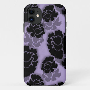Grungy Floral Decadence BT iPhone 5 Hoesje, Lila Case-Mate iPhone Case