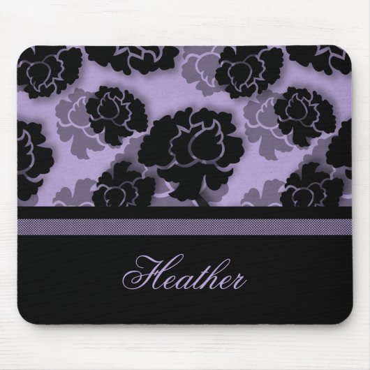 Grungy Floral Decadence Mousepad Muismat (Voorkant)