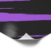 Grungy Funky ZigZag Abstract Nonbinaire Pride-vlag Perfect Poster (Hoek)