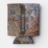 Grungy geologie Rock Textuur met Naam Blikjeskoeler (Voorkant)