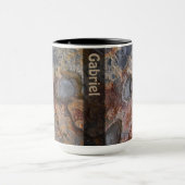 Grungy Geology Rock Texture met Name Mok (Midden)