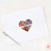 Grungy Girly Basketball Hart Sticker (Envelop)