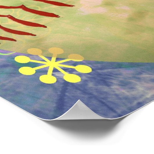 Grungy Girly Softball Poster (Hoek)