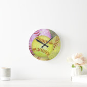 Grungy Girly Softball Ronde Klok (Huis)