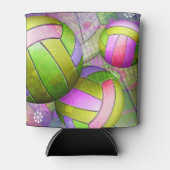 Grungy Girly Volleyball Blikjeskoeler (Voorkant)