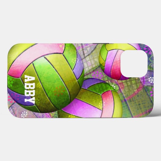 Grungy Girly Volleyball Case-Mate iPhone Case (Achterkant (horizontaal))