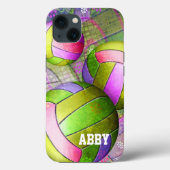 Grungy Girly Volleyball Case-Mate iPhone Case (Achterkant)