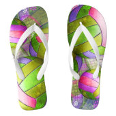 Grungy Girly Volleyball Teenslippers (Voetbed)
