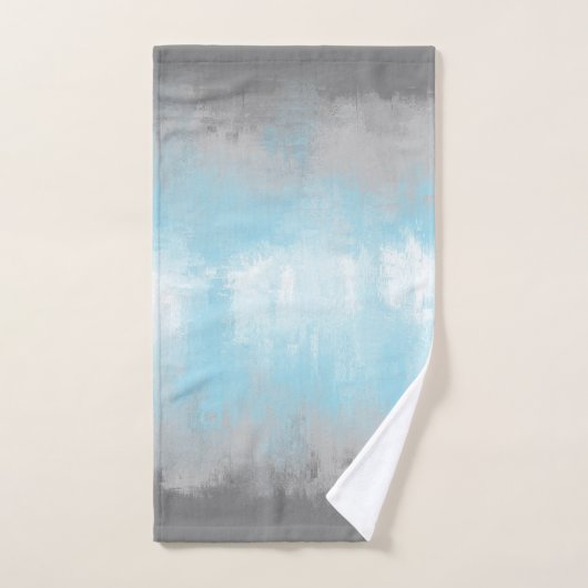 Grungy Glitchy Funky Abstract Demiboy Pride Vlag Handdoek (Handdoek)