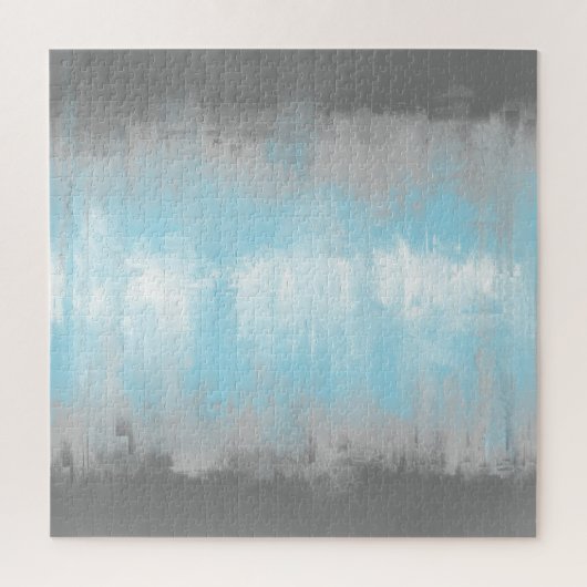 Grungy Glitchy Funky Abstract Demiboy Pride Vlag Legpuzzel (Verticaal)