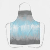 Grungy Glitchy Funky Abstract Demiboy Pride Vlag Schort (Voorkant)